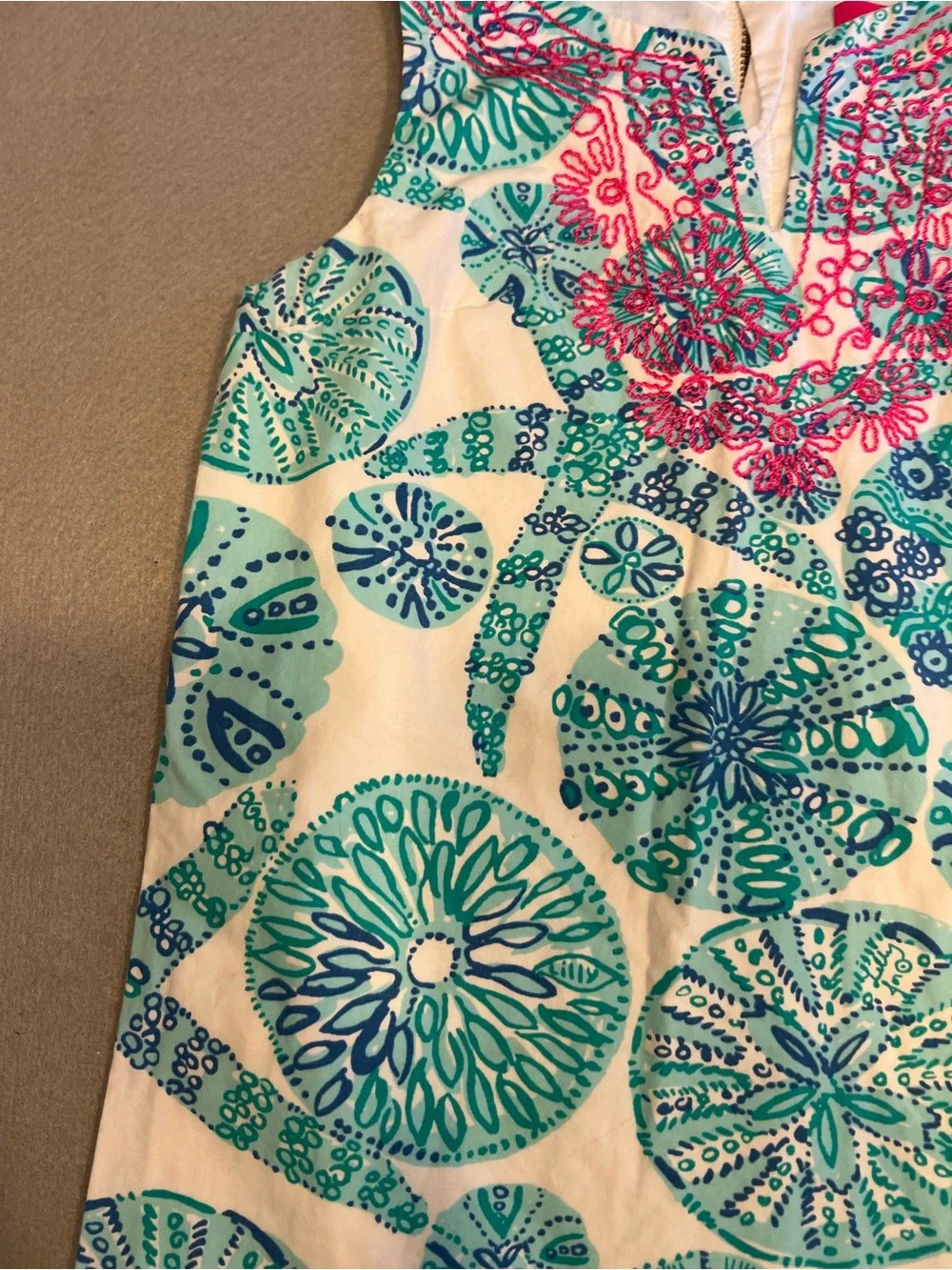 Lilly Pulitzer X Target Kids Starfish/shell Dress Size Small 6/6X